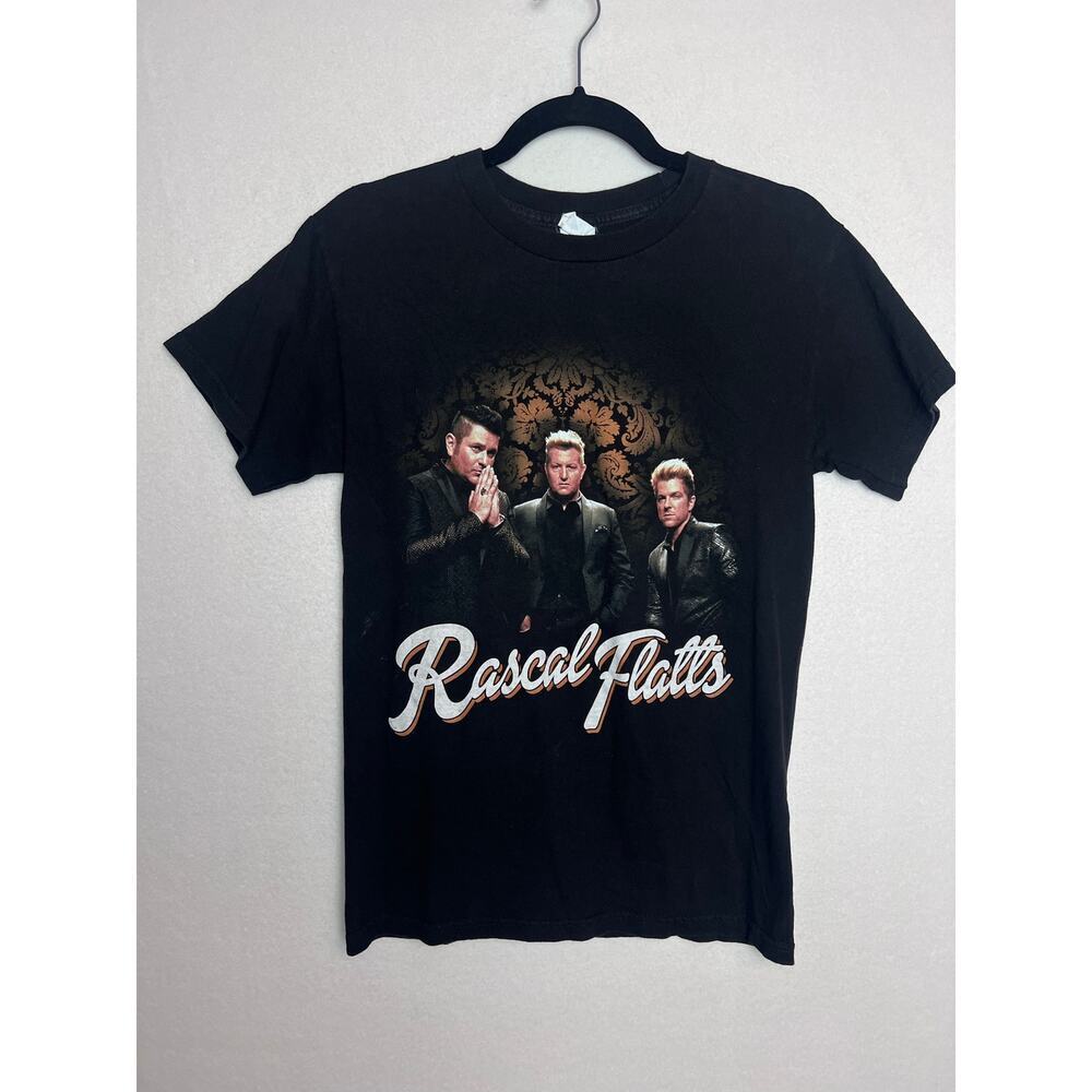Rascal Flats Riot Tour 2015 Crew Neck Short Sleeve Black T-Shirt Size Small